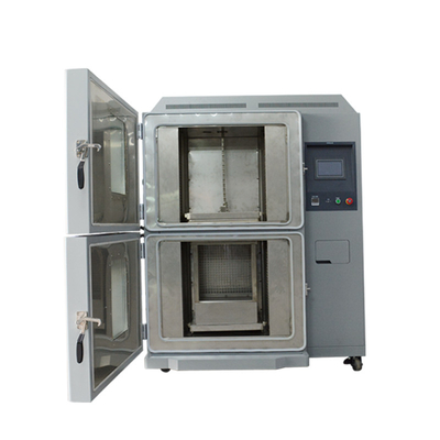 Harga yang bagus 304 Baja Kamar Uji Shock Termal Cepat Zona Dua Standar IEC 60068-2-14 on line