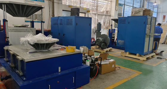 Harga yang bagus Sistem Getaran Frekuensi Tinggi dengan Meja 3m x 3m Gaya Sinus dan Acak 70kN untuk Pengujian Subpack Baterai on line