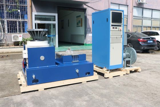 Harga yang bagus Sistem Uji Getaran Kualifikasi Laboratorium dengan Perpindahan 51mm Kecepatan 2.0 dan Ukuran Meja 800x800mm on line